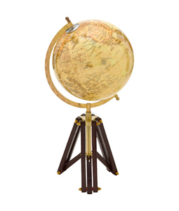 Globo em metal decorativo