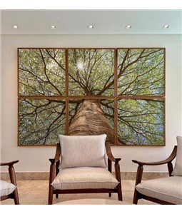 Quadro vidro 80x80 6ps